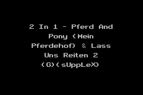 2 In 1 - Pferd And Pony (Mein Pferdehof) & Lass Uns Reiten 2 (G)(sUppLeX)