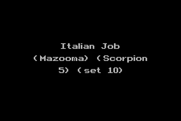 Italian Job (Mazooma) (Scorpion 5) (set 10)