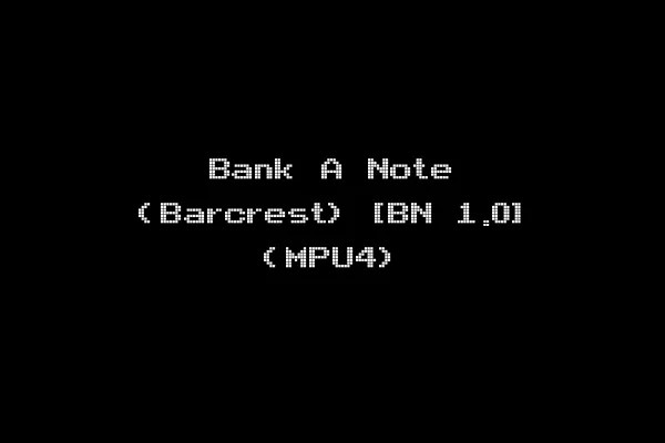 Bank A Note (Barcrest) [BN 1.0] (MPU4)