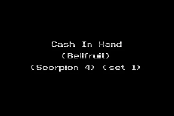 Cash In Hand (Bellfruit) (Scorpion 4) (set 1)