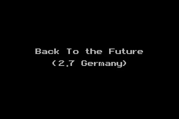 Back To the Future (2.7 Germany)