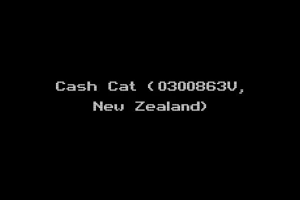 Cash Cat (0300863V, New Zealand)