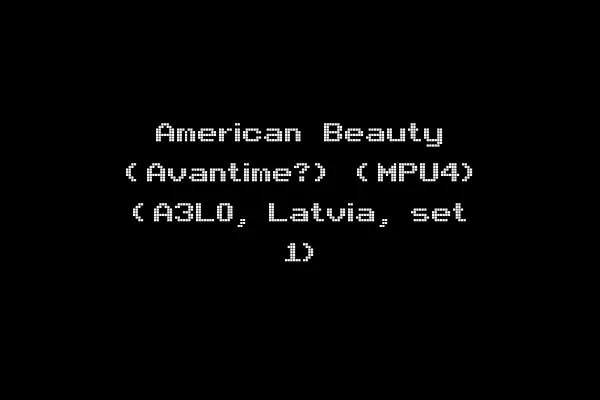 American Beauty (Avantime?) (MPU4) (A3L0, Latvia, set 1)