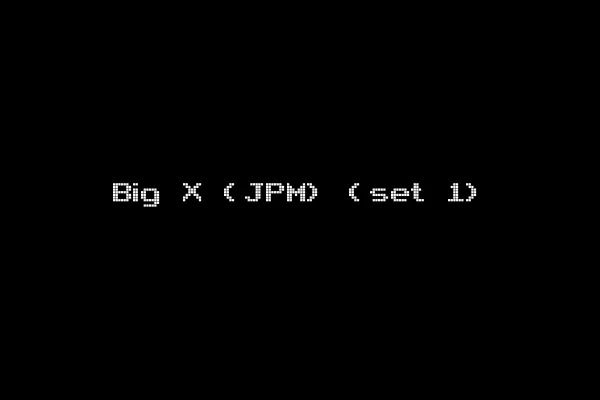 Big X (JPM) (set 1)