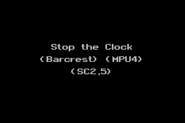 Stop the Clock (Barcrest) (MPU4) (SC2.5)