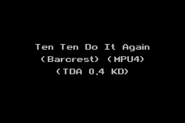 Ten Ten Do It Again (Barcrest) (MPU4) (TDA 0.4 KD)