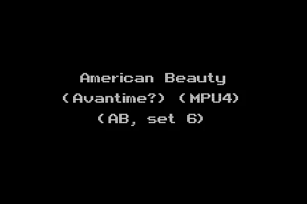 American Beauty (Avantime?) (MPU4) (AB, set 6)
