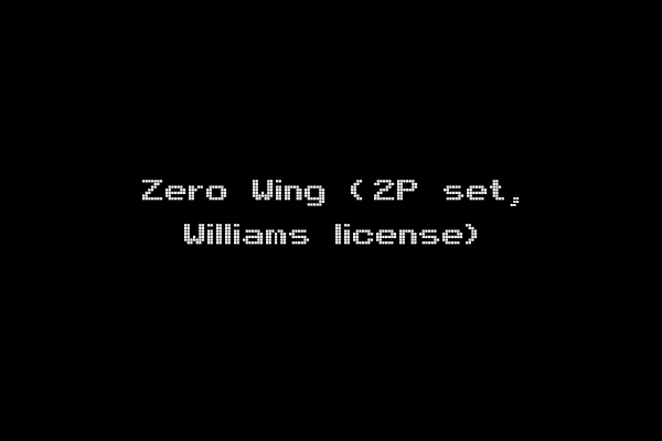 Zero Wing (2P set, Williams license)
