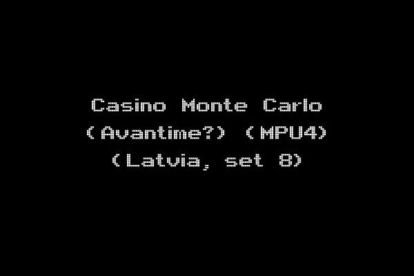 Casino Monte Carlo (Avantime?) (MPU4) (Latvia, set 8)