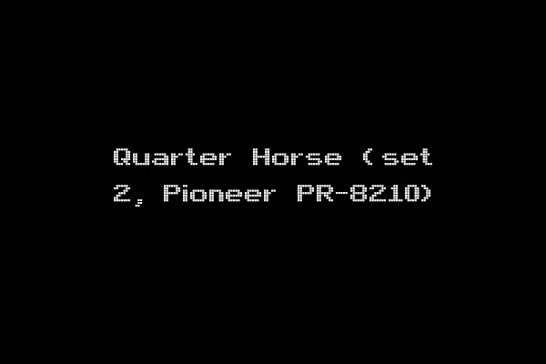 Quarter Horse (set 2, Pioneer PR-8210)