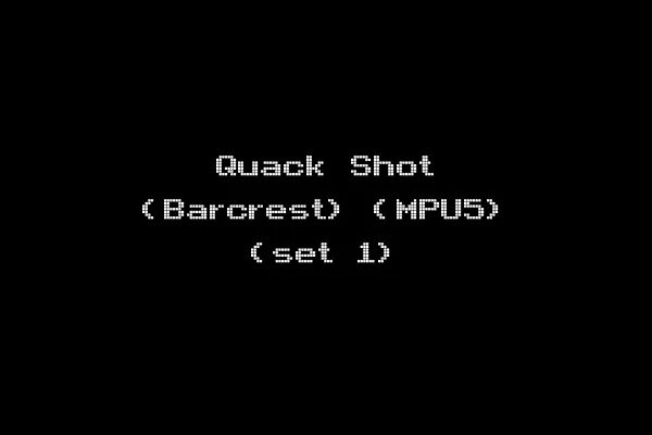 Quack Shot (Barcrest) (MPU5) (set 1)