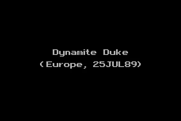 Dynamite Duke (Europe, 25JUL89)