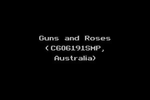 Guns and Roses (C606191SMP, Australia)