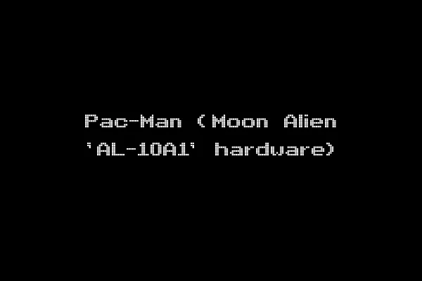 Pac-Man (Moon Alien 'AL-10A1' hardware)