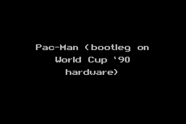 Pac-Man (bootleg on World Cup '90 hardware)
