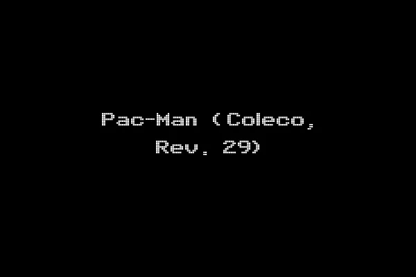 Pac-Man (Coleco, Rev. 29)