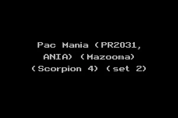 Pac Mania (PR2031, ANIA) (Mazooma) (Scorpion 4) (set 2)