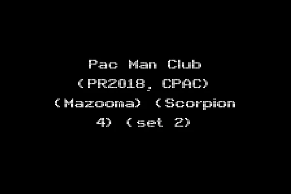 Pac Man Club (PR2018, CPAC) (Mazooma) (Scorpion 4) (set 2)