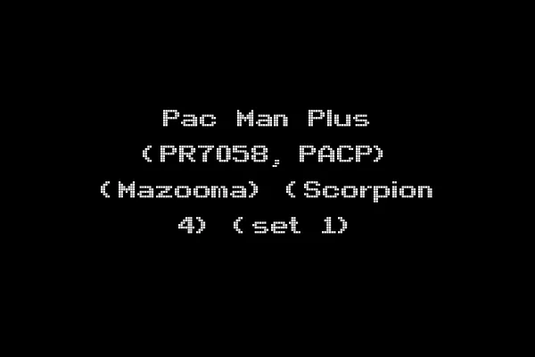 Pac Man Plus (PR7058, PACP) (Mazooma) (Scorpion 4) (set 1)