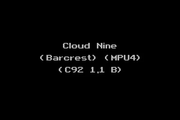 Cloud Nine (Barcrest) (MPU4) (C92 1.1 B)