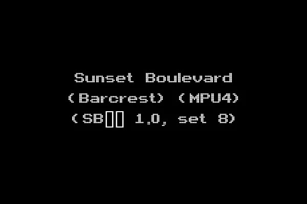 Sunset Boulevard (Barcrest) (MPU4) (SB__ 1.0, set 8)