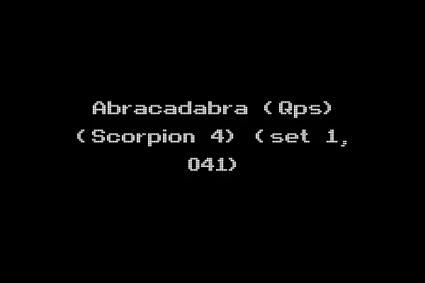 Abracadabra (Qps) (Scorpion 4) (set 1, 041)