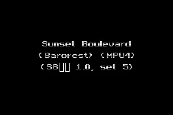 Sunset Boulevard (Barcrest) (MPU4) (SB__ 1.0, set 5)