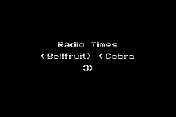 Radio Times (Bellfruit) (Cobra 3)