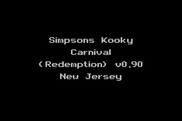 Simpsons Kooky Carnival (Redemption) v0.90 New Jersey
