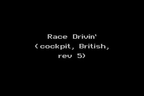 Race Drivin' (cockpit, British, rev 5)
