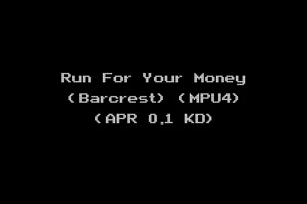 Run For Your Money (Barcrest) (MPU4) (APR 0.1 KD)