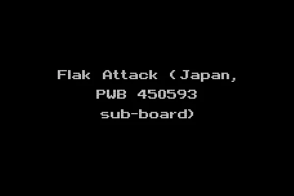Flak Attack (Japan, PWB 450593 sub-board)