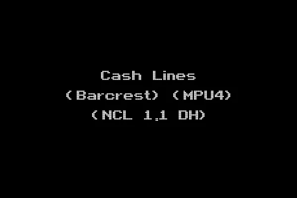Cash Lines (Barcrest) (MPU4) (NCL 1.1 DH)