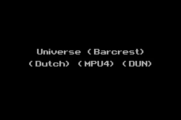Universe (Barcrest) (Dutch) (MPU4) (DUN)