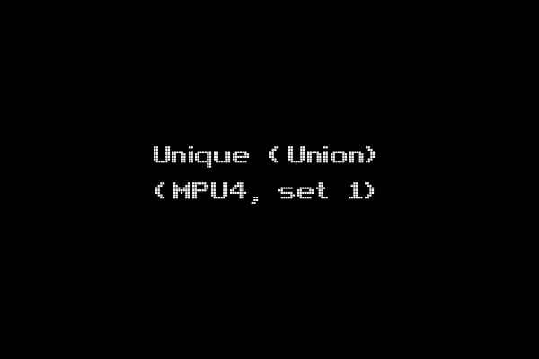 Unique (Union) (MPU4, set 1)