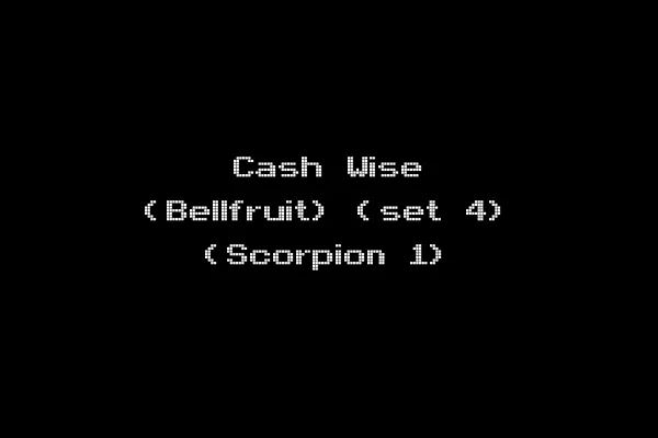 Cash Wise (Bellfruit) (set 4) (Scorpion 1)