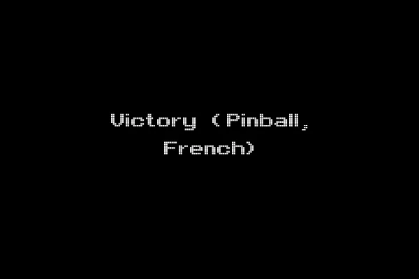 Victory (Pinball, French)