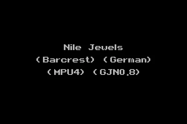 Nile Jewels (Barcrest) (German) (MPU4) (GJN0.8)