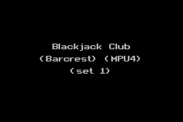 Blackjack Club (Barcrest) (MPU4) (set 1)