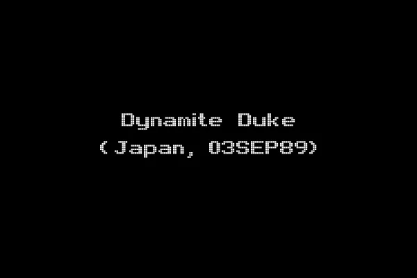 Dynamite Duke (Japan, 03SEP89)