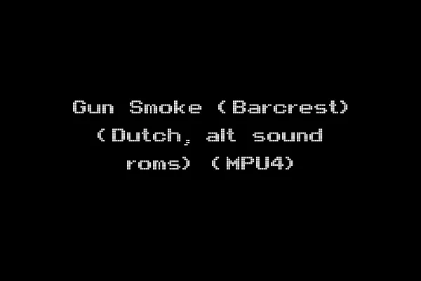 Gun Smoke (Barcrest) (Dutch, alt sound roms) (MPU4)