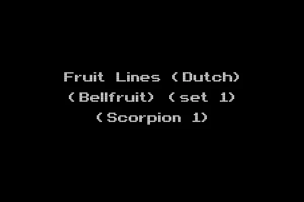 Fruit Lines (Dutch) (Bellfruit) (set 1) (Scorpion 1)