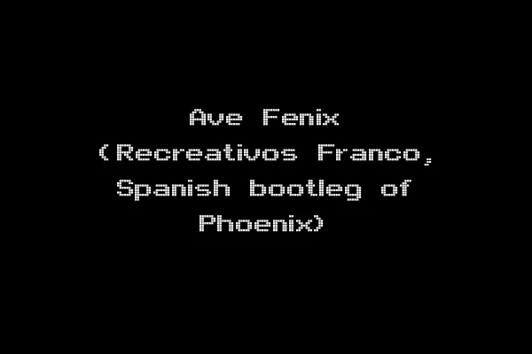 Ave Fenix (Recreativos Franco, Spanish bootleg of Phoenix)