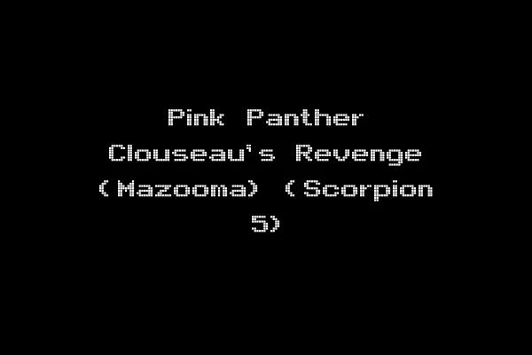 Pink Panther Clouseau's Revenge (Mazooma) (Scorpion 5)