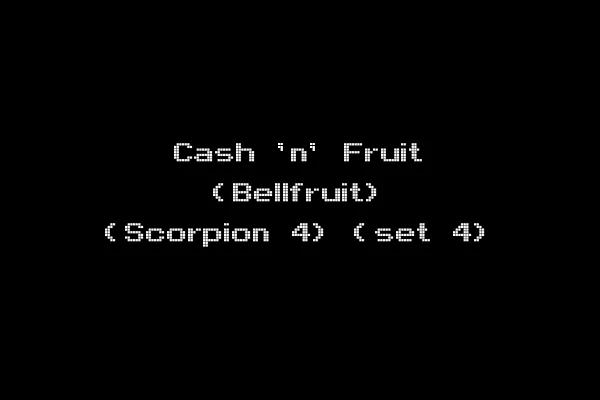 Cash 'n' Fruit (Bellfruit) (Scorpion 4) (set 4)