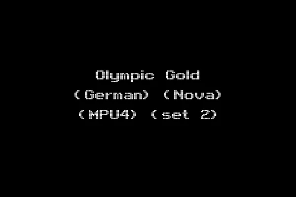 Olympic Gold (German) (Nova) (MPU4) (set 2)