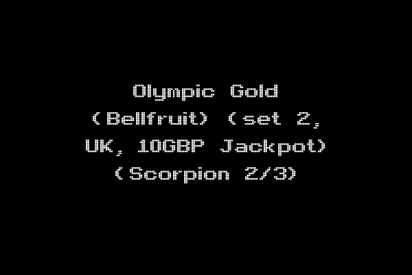 Olympic Gold (Bellfruit) (set 2, UK, 10GBP Jackpot) (Scorpion 2/3)