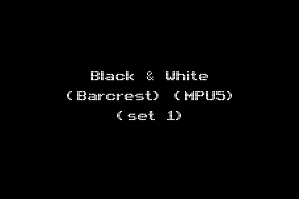 Black & White (Barcrest) (MPU5) (set 1)