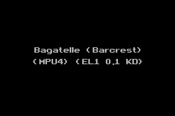 Bagatelle (Barcrest) (MPU4) (EL1 0.1 KD)