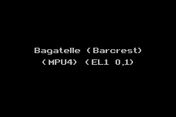 Bagatelle (Barcrest) (MPU4) (EL1 0.1)